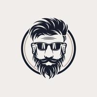 bart friseur vektor logo illustration