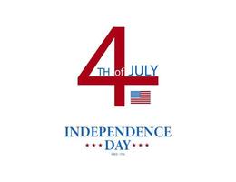 juli fjärde Lycklig oberoende dag amerika. affisch baner eller hälsning kort oberoende dag. eps10 vektor