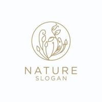 natur logotyp design ikon mall vektor