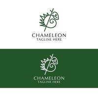 Chamäleon-Logo-Design-Icon-Vorlage vektor