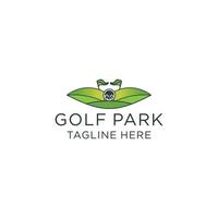 Golfpark-Logo-Symbol-Vektorbild vektor