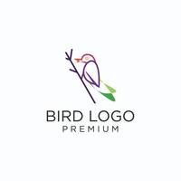 fågel logotyp design ikon mall vektor