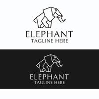 Elefant-Logo-Design-Icon-Vorlage vektor