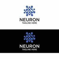 Neuron-Logo-Symbol-Vektor-Bild vektor