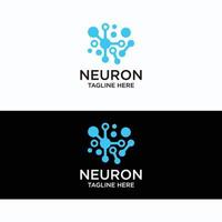 Neuron-Logo-Symbol-Vektor-Bild vektor