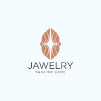 jewerly logotyp design ikon mall vektor