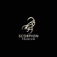 scorpion logotyp design ikon mall vektor