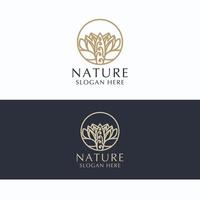 natur logotyp design ikon mall vektor