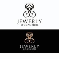 Jewerly-Logo-Design-Icon-Vorlage vektor