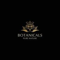 botaniska ämnen logotyp ikon vektor bild