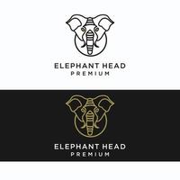 Elefant-Logo-Design-Icon-Vorlage vektor