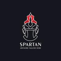 Spartanisches Logo Symbol Vektorbild vektor