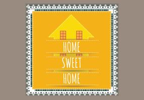 Lace Willkommen Home Vector