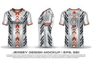 Trikot Design Sublimation T-Shirt Premium geometrisches Muster unglaubliche Vektorkollektion für Fußball Fußballrennen Radfahren Gaming Motocross Sport vektor