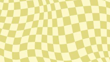 estetisk pastell gul förvrängd schackbräde, dam tapet illustration, perfekt för bakgrund, tapet, bakgrund, baner vektor