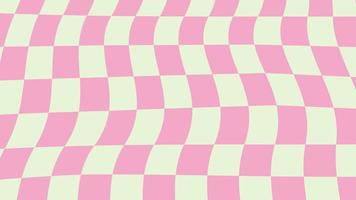 estetisk pastell rosa och gul förvrängd schackbräde, dam tapet illustration, perfekt för bakgrund, tapet, bakgrund, baner vektor