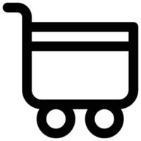 Einkaufswagen-Symbol, schwarzer Freitag-Thema vektor