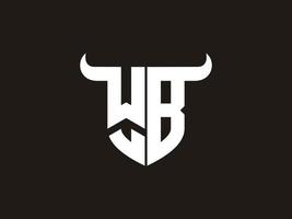 ursprüngliches wb bull logo design. vektor