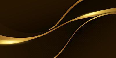 luxus goldener wellenhintergrund. abstrakter Hintergrund. vektor