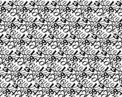 mönster från annorlunda siffror på en vit bakgrund vektor