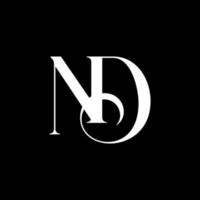 nd Logo-Design-Vektor Pro-Vektor vektor