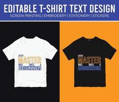 T-Shirt-Print-Design. T-Shirt-Design mit Typografie und Bekleidung und Kleidung vektor