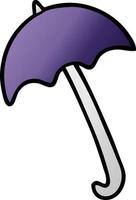 tecknad serie lila paraply vektor
