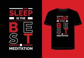 Schlaf ist die beste Meditation vektor