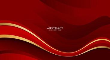 abstrakt lyx röd och guld bakgrund modern begrepp vektor