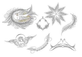 Calligraphic Ornament Vector Pack