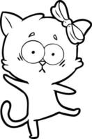 Vektor-Cartoon-Katze-Charakter vektor