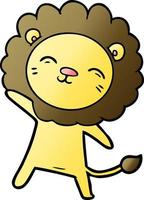 Zeichentrickfigur Löwe vektor