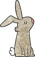 Cartoon-Kaninchen-Charakter vektor