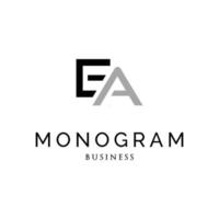Anfangsbuchstabe EA-Monogramm-Logo-Design-Vorlage vektor