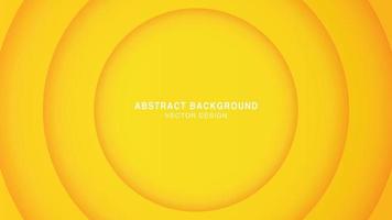 abstrakt modern bakgrund gul med cirkel skugga dekoration vektor
