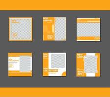 Social Media Template Bundle vektor