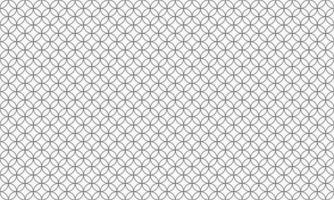 Shippoumon-Keilmuster, traditionelles japanisches Motiv, archetypisches Design in der Heian-Zeit. geometrische Linie Kunsthintergrund. Einfache Luxus-Vintage-nahtlose Tapete, Vektor in Schwarz und Weiß.