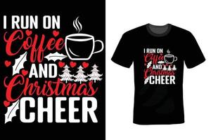 Frohe Weihnachten-T-Shirts-Design-Vorlage vektor