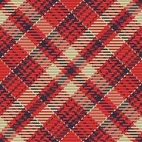 Nahtloses Muster aus schottischem Tartan-Plaid. wiederholbarer hintergrund mit karierter stoffstruktur. Vektorhintergrund gestreifter Textildruck. vektor