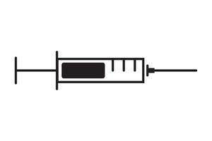 spruta ikon. medicinsk hälsa injektion. vaccin läkemedel symbol. medicin vektor illustration.