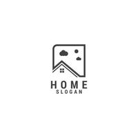 Vorlage für das Design von Home-Logo-Symbolen. luxus, vektor. vektor