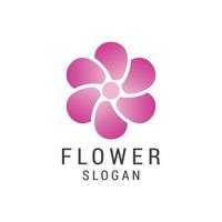 Blumen-Logo-Icon-Design-Vorlage. luxus, vektor. vektor