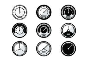 Tachometer Vektor-Icons vektor