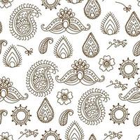 Designs für Henna-Muster vektor