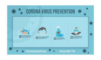 coronavirus förebyggande infographics design vektor