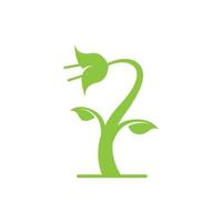 grüne Technologie-Logo-Designs vektor