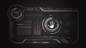 modern hud teknologi bakgrund vektor