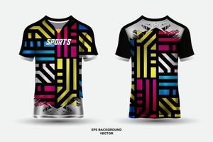 futuristisches Jersey-Design, geeignet für Sport, Rennen, Fußball, Gaming und Esports-Vektor vektor