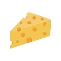 triangel- bit av ost med hål vektor