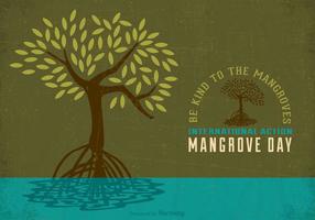 Free International Mangrove Action Day Vektor Poster